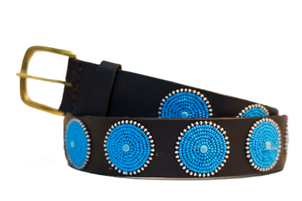 Turquoise, Brown and White